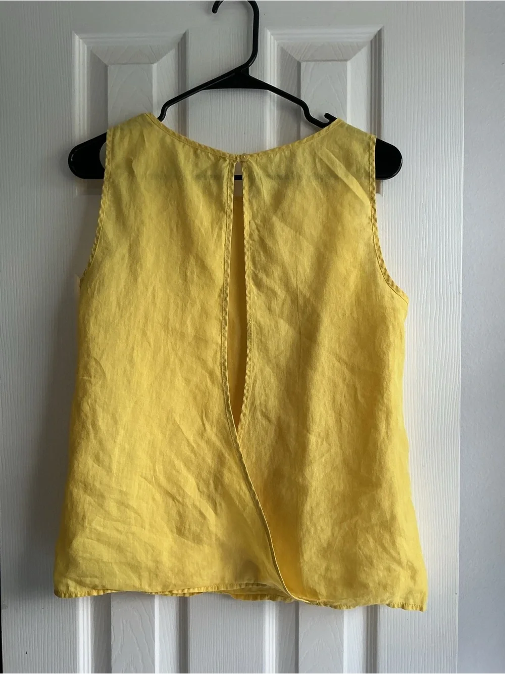 Michael Kors Bright Yellow Linen Tank Top